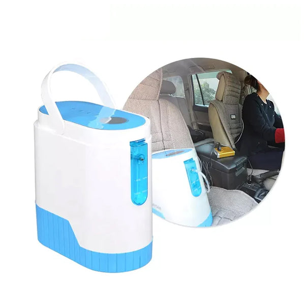 RevitalizeO2 1-5L Continuous Flow Portable Oxygen Concentrator with Battery, Free Carry Bag and Portable Trolley