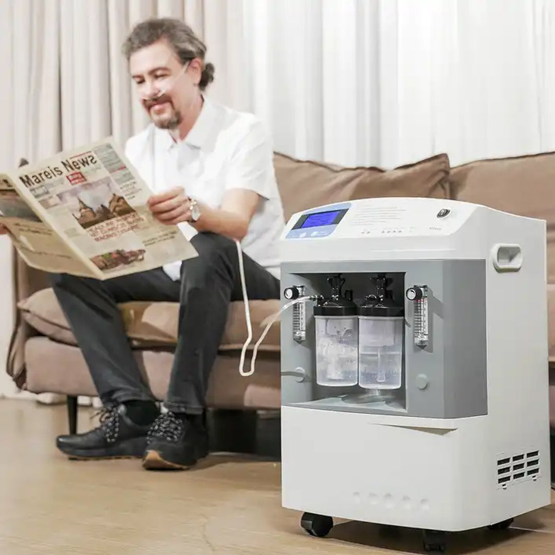 10L Medical Grade Continuous Flow Oxygen Concentrator for Homecare