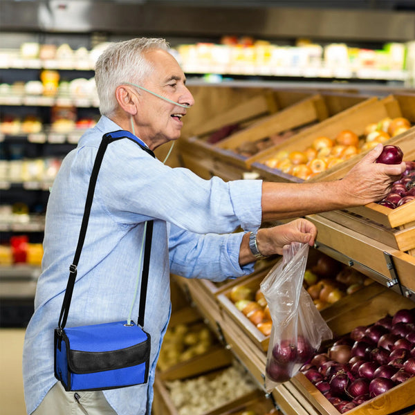 Smart Oxygen Companion for Aging Mothers – Lightweight, Continuous Flow & Portable with Free Carry Bag (3L/min)