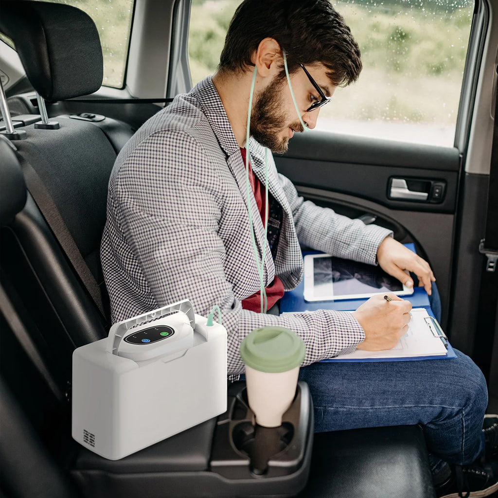3L/min Continous Flow Light and Portable Smart Oxygen Concentrator with Free Carry Bag