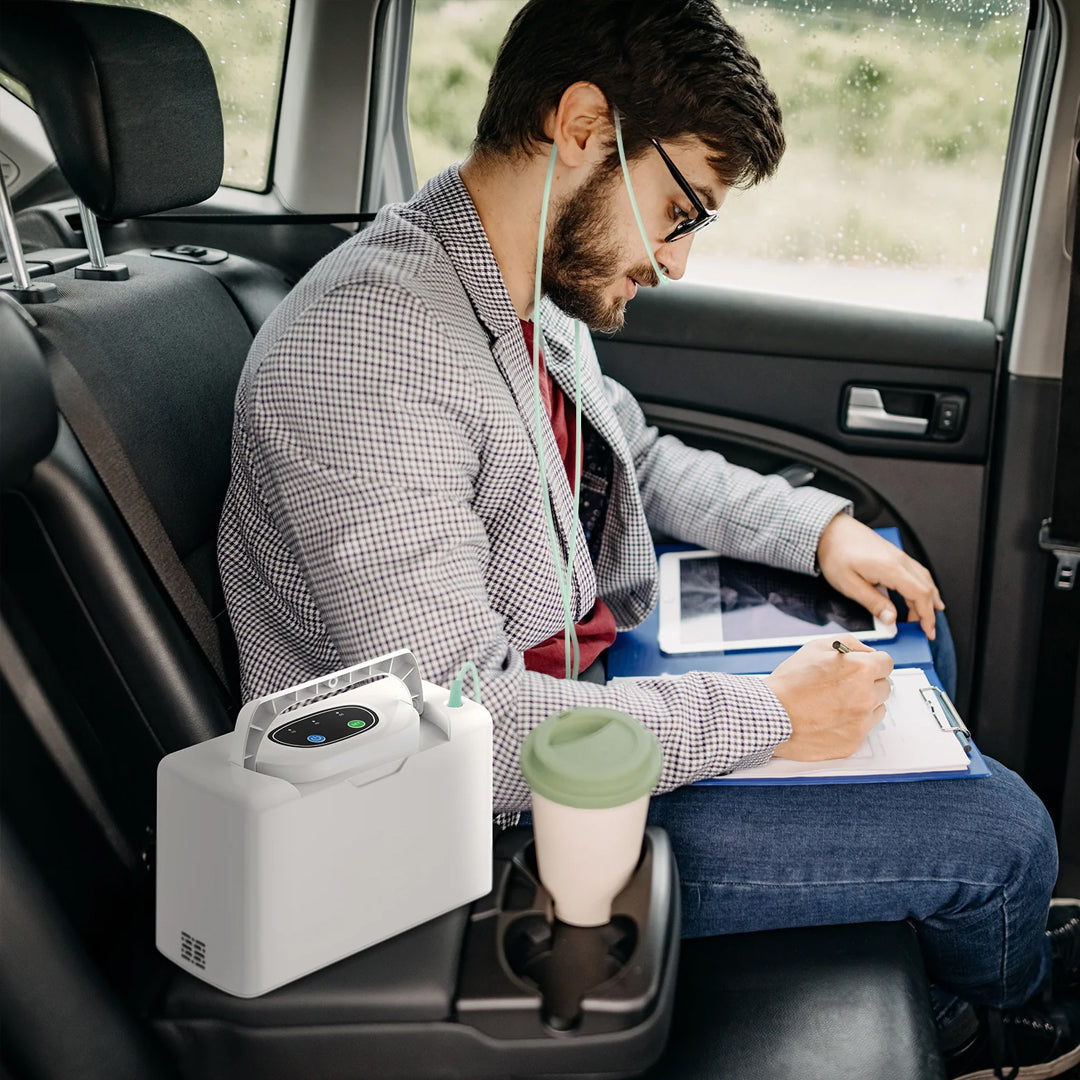 3L/min Continous Flow Light Portable Oxygen Concentrator with Free Carry Bag
