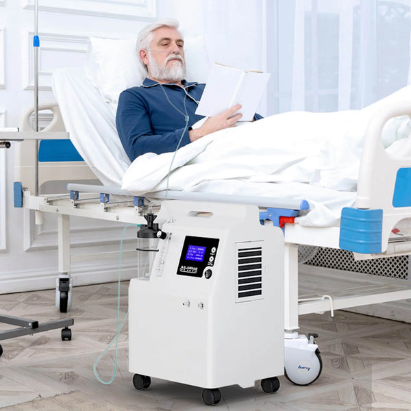 FDA Approved 5L Medical Grade Compact Continuous Flow Home Oxygen Concentrator with Nebulizer