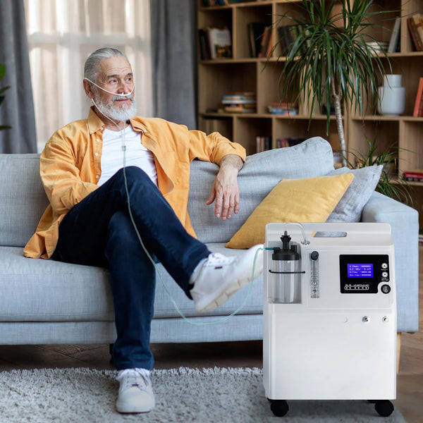 FDA Approved 5L Medical Grade Compact Continuous Flow Home Oxygen Concentrator with Nebulizer
