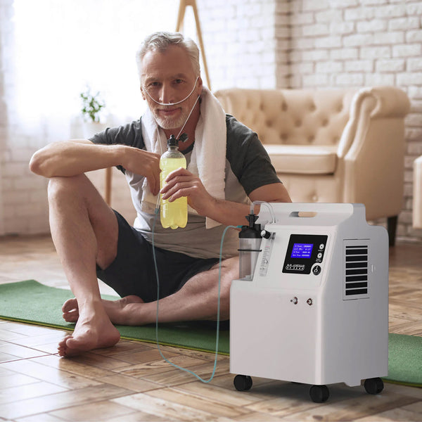 FDA Approved 5L Medical Grade Compact Continuous Flow Home Oxygen Concentrator with Nebulizer