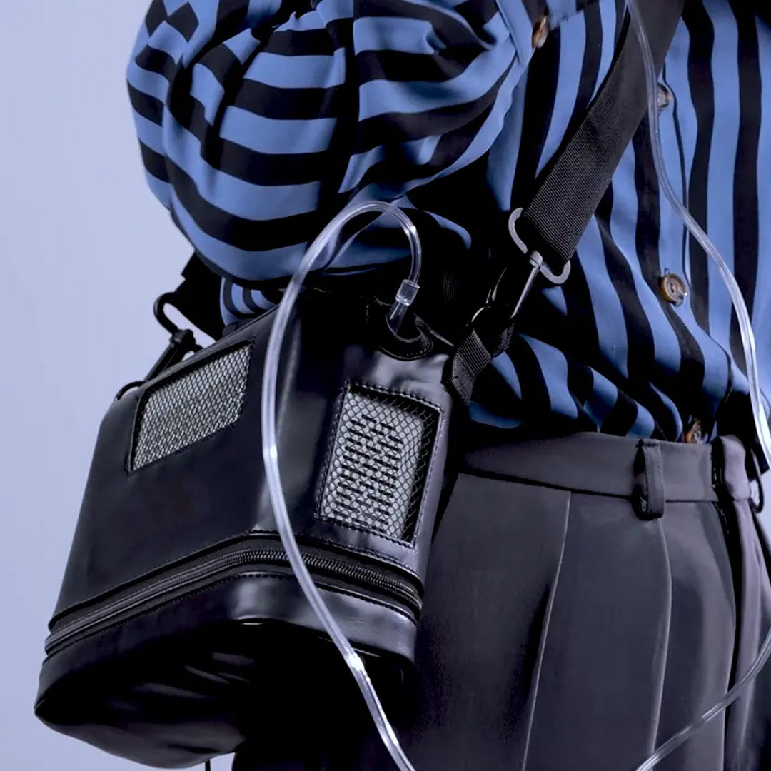 8 Hours Battery 1-5L Lightweight Continuous & Pulse Flow Portable Oxygen Concentrator with Free Carry Bag