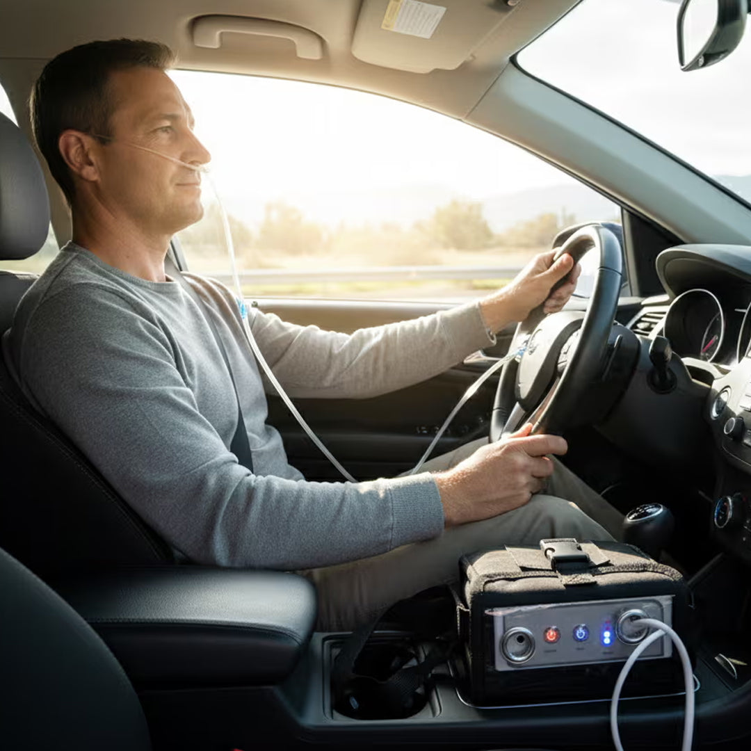 3L/min Light and Portable Smart Oxygen Concentrator with Continuous Flow | Free Carry Bag 