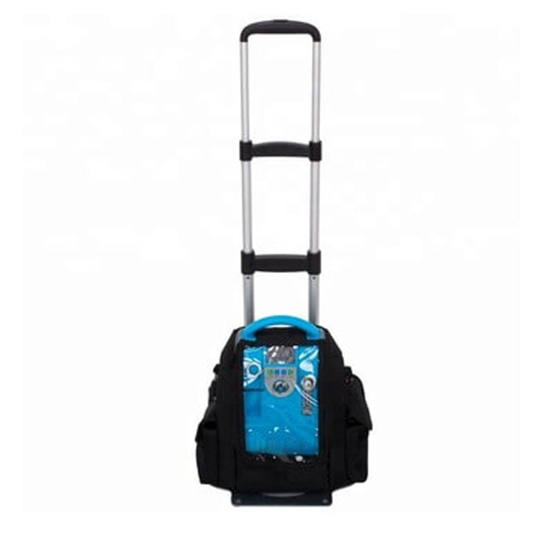 1-5L Continuous  Flow Portable Oxygen Concentrator with Battery, Free Carry Bag and Portable Trolley