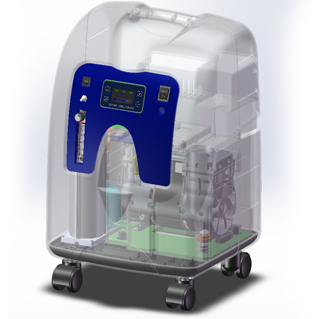 5L Medical Grade Compact Continuous Flow Oxygen Concentrator