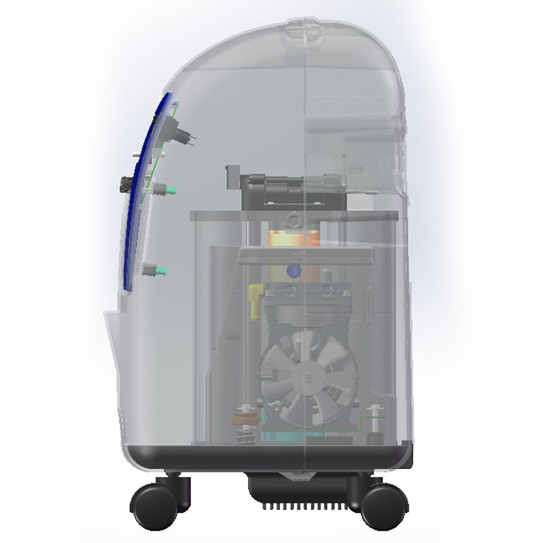 5L Medical Grade Compact Continuous Flow Oxygen Concentrator