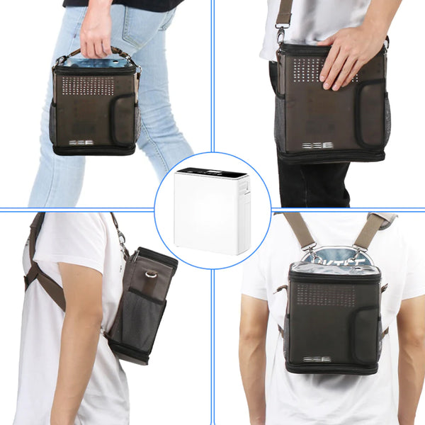1L- 6L Portable Continuous Flow Lightweight Mini Oxygen Concentrator With 4 Hours Battery and Free Carry Bag