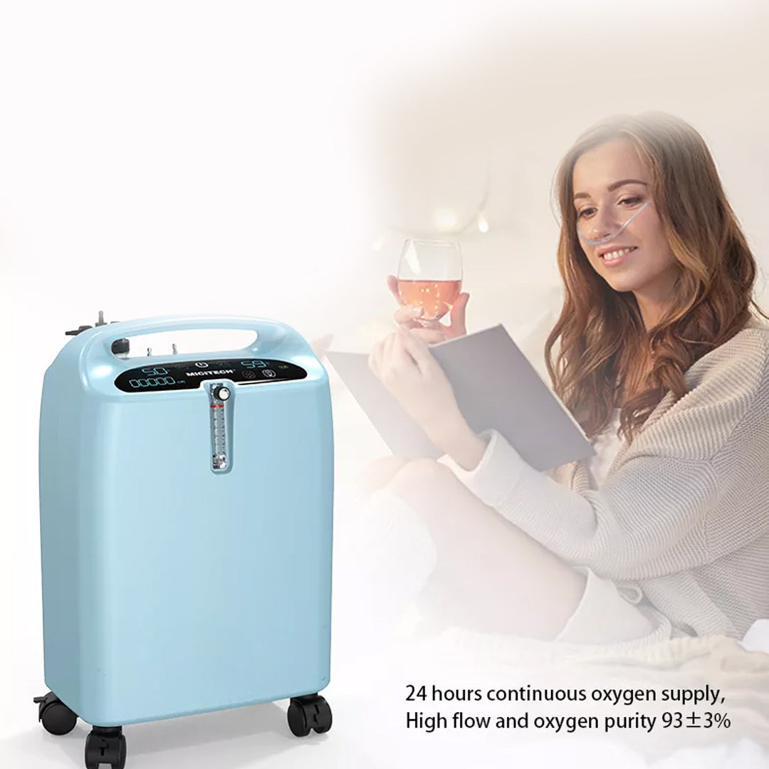 5L Compact Medical Grade Continuous Flow Oxygen Concentrator