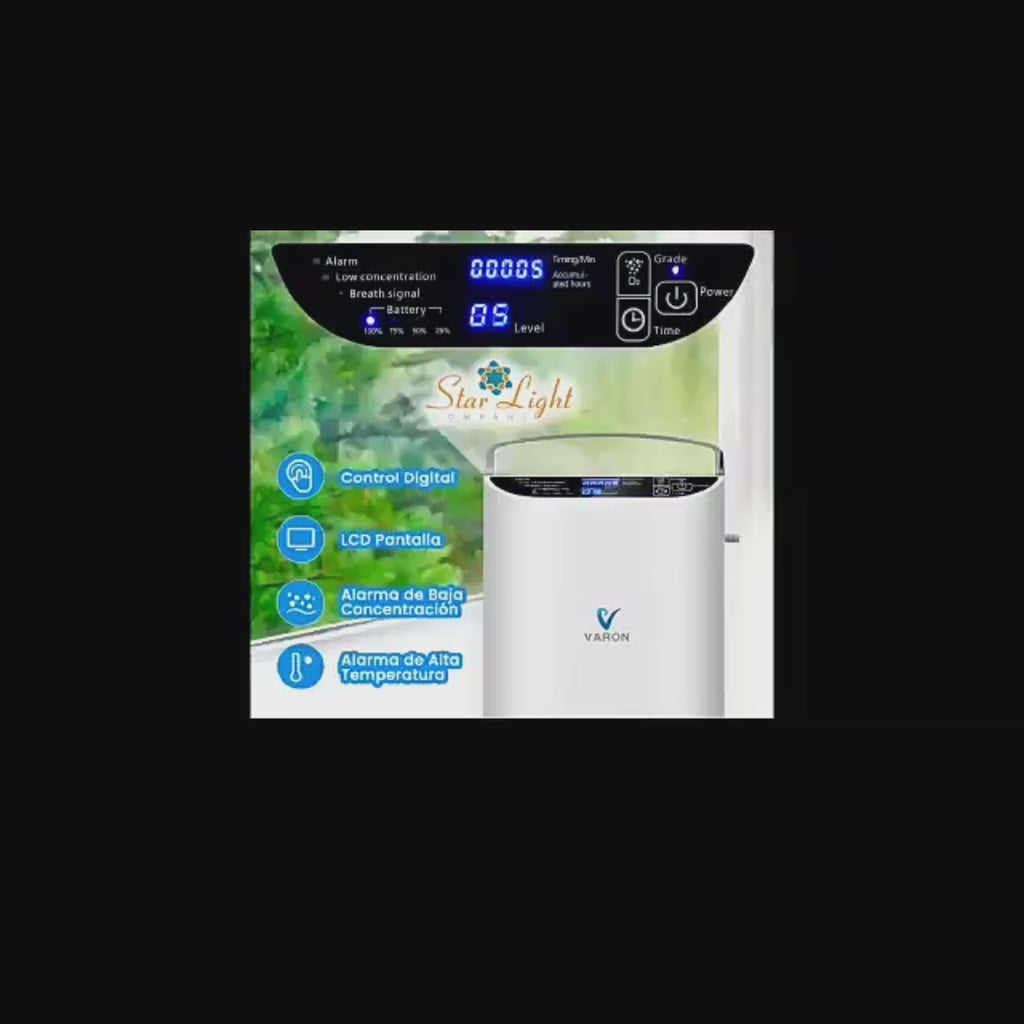 1-5L/min Pulse Flow Portable Oxygen Concentrator with Backpack