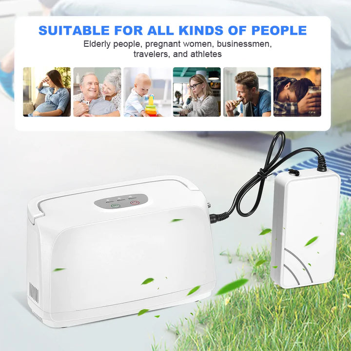 3L/min Pulse Flow Light and Portable Smart Oxygen Concentrator