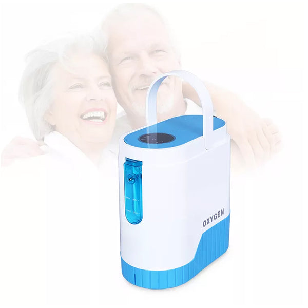 RevitalizeO2 1-5L Continuous Flow Portable Oxygen Concentrator with Battery, Free Carry Bag and Portable Trolley