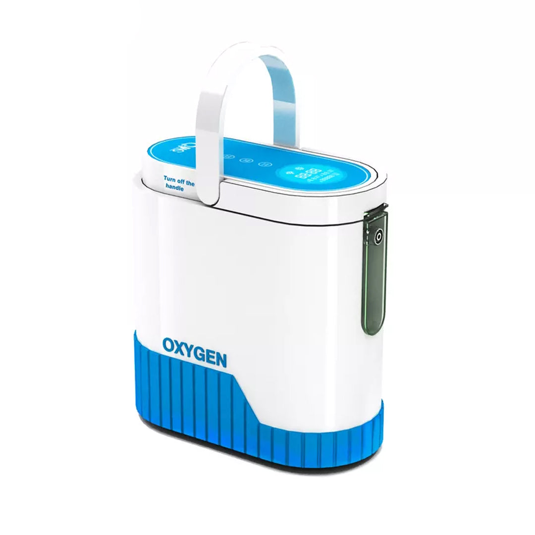 RevitalizeO2 1-5L Continuous Flow Portable Oxygen Concentrator with Battery, Free Carry Bag and Portable Trolley