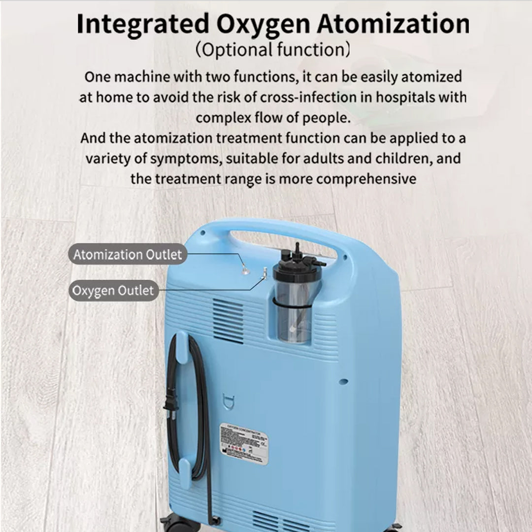 5L Compact Medical Grade Continuous Flow Oxygen Concentrator