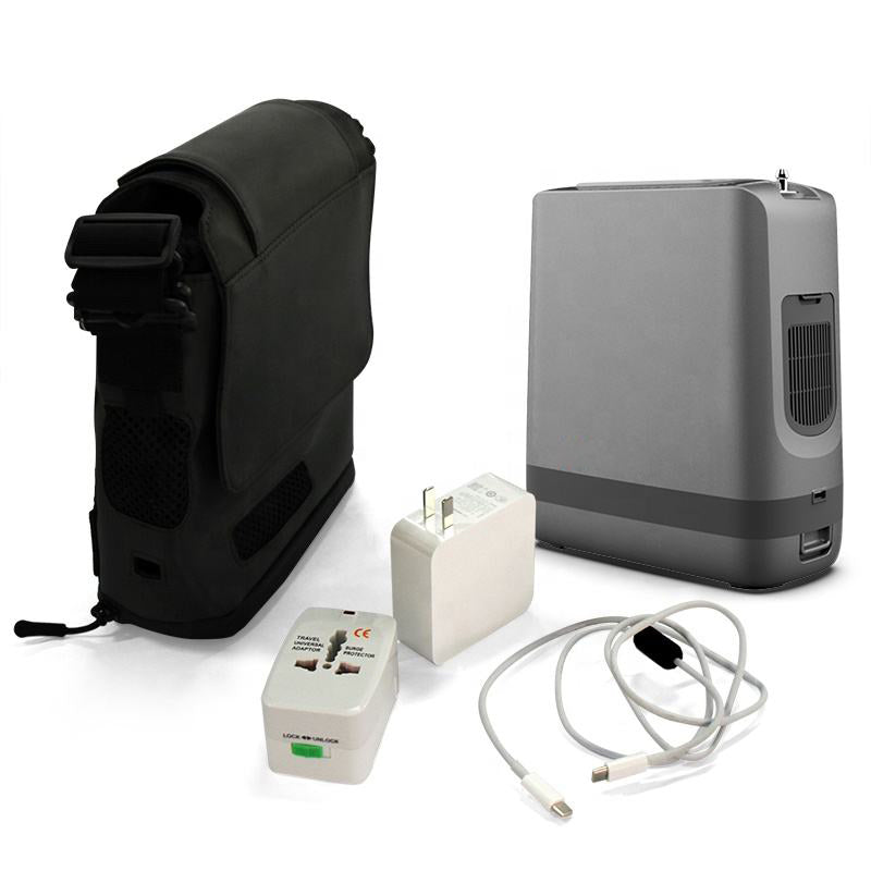 1-5L/m High Purity Portable Pulse Oxygen Concentrator with FREE Carry Bag
