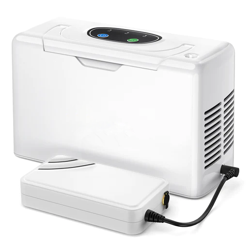 Smart Oxygen Companion for Aging Mothers – Lightweight, Continuous Flow & Portable with Free Carry Bag (3L/min)