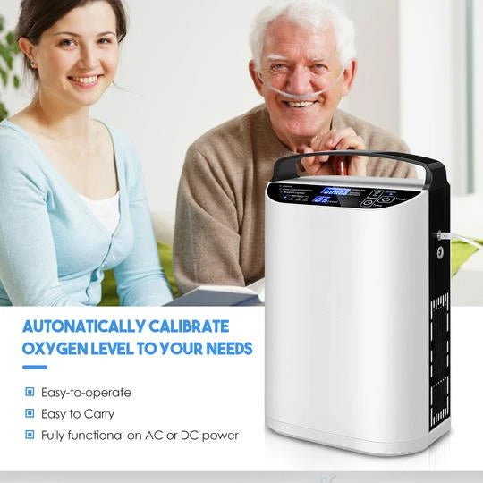 1-5L/min Pulse Flow Portable Oxygen Concentrator with Backpack | oxygenconcentratordepot.co